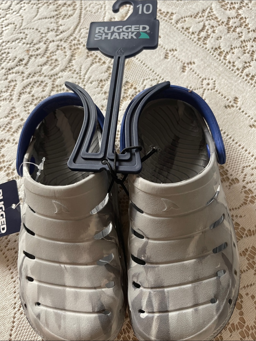 Rugged Shark Shoes are washable, floatable and comfortable.